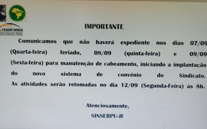 Comunicado setembro