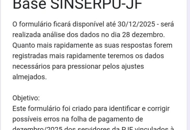 Formulário de reclamações 13 salário